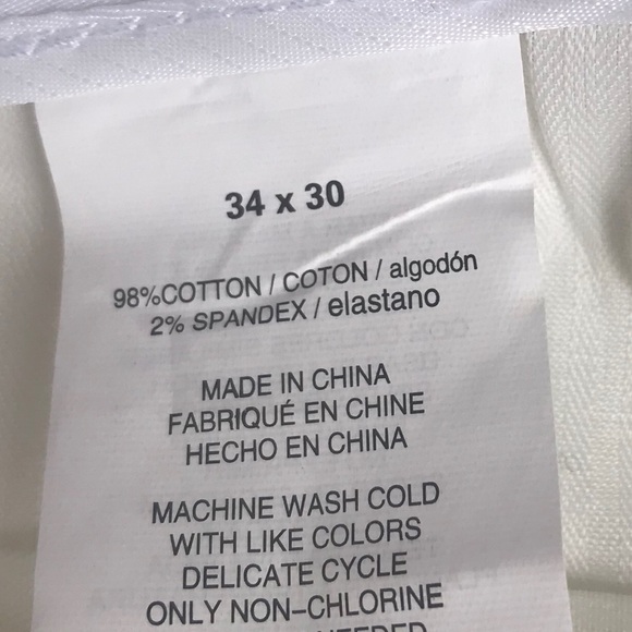 Perry Ellis Men Pant White Size 34/30 - Picture 9 of 10